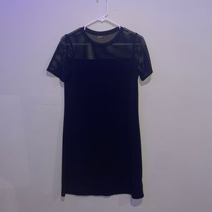 Michael Kors Black Mesh Top Dress